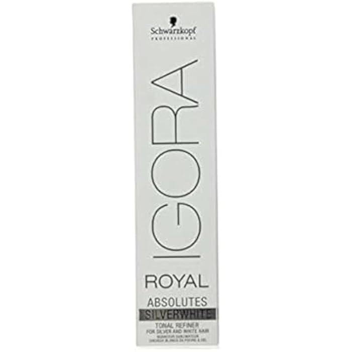 SCHWARZKOPF IGORA ROYAL ABSOLUTES SILVER WHITE PERMANENT HAIR DYE 60ml - SLATE GREY